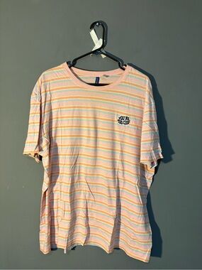 🔥 💵 3 for 20! 😮 
 Striped Crewneck Tee with 'YOU'RE TOO CLOSE'